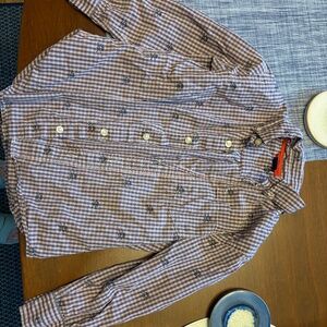 Gap kids long sleeve button up shirt like new